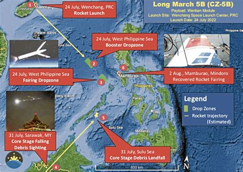 Debris near Mindoro 'highly likely' from Chinese rocket .